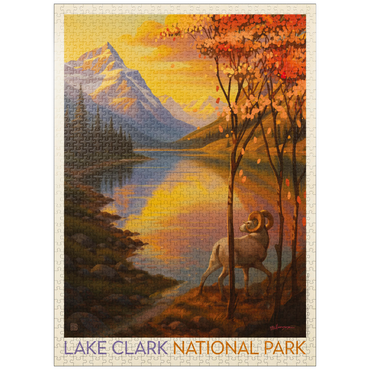puzzleplate Lake Clark National Park: Autumn Glow 1000 Jigsaw Puzzle
