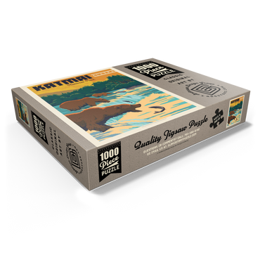 Katmai National Park: Alaska Bears Fishing at Brooks Falls 1000 Jigsaw Puzzle box view1