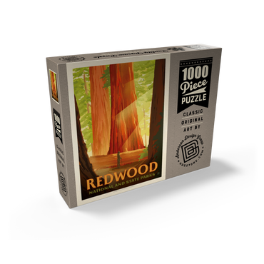 Redwood National And State Parks: Sun Beams 1000 Jigsaw Puzzle box view2