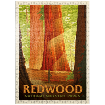 puzzleplate Redwood National And State Parks: Sun Beams 500 Jigsaw Puzzle