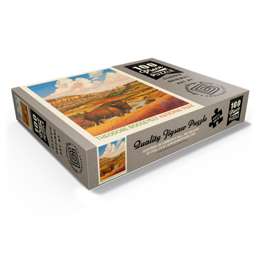 Theodore Roosevelt National Park: Bison Country 100 Jigsaw Puzzle box view1