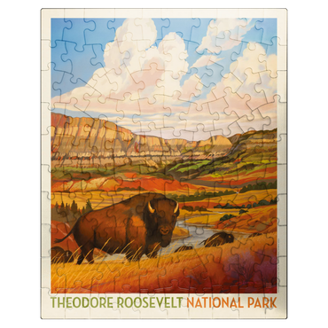 puzzleplate Theodore Roosevelt National Park: Bison Country 100 Jigsaw Puzzle