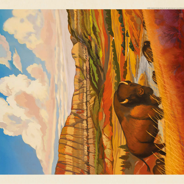 Theodore Roosevelt National Park: Bison Country 100 Jigsaw Puzzle 3D Modell