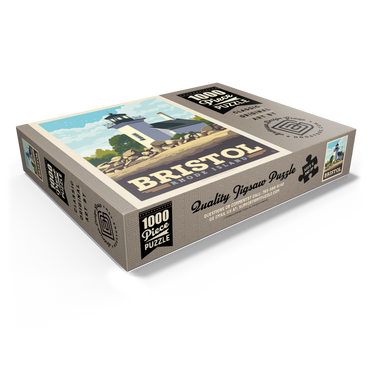 Bristol, Rhode Island: Bristol Ferry Lighthouse 1000 Jigsaw Puzzle box view1