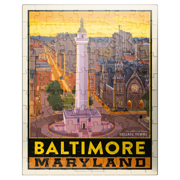 puzzleplate American College Towns: Baltimore, MD 100 Jigsaw Puzzle