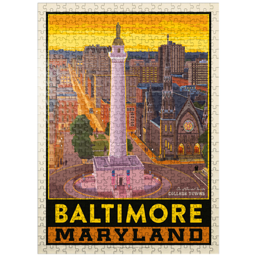 puzzleplate American College Towns: Baltimore, MD 500 Jigsaw Puzzle