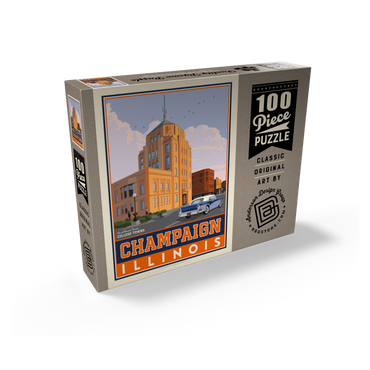 American College Towns: Champaign, IL 100 Jigsaw Puzzle box view2