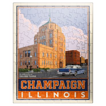 puzzleplate American College Towns: Champaign, IL 100 Jigsaw Puzzle