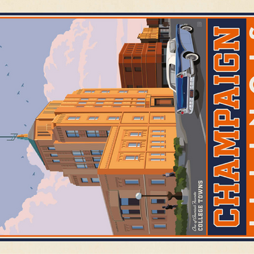 American College Towns: Champaign, IL 100 Jigsaw Puzzle 3D Modell