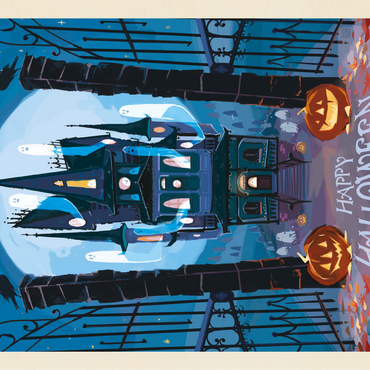 A Happy Halloween: Vintage Poster Puzzle 100 Jigsaw Puzzle 3D Modell