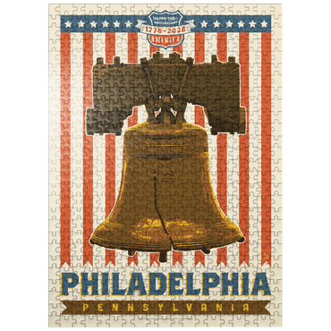 puzzleplate 250th Anniversary USA: Liberty Bell 500 Jigsaw Puzzle