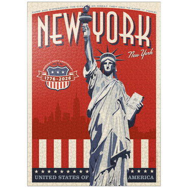 puzzleplate 250th Anniversary USA: Lady Liberty 1000 Jigsaw Puzzle