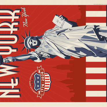 250th Anniversary USA: Lady Liberty 100 Jigsaw Puzzle 3D Modell