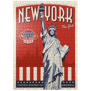 puzzleplate 250th Anniversary USA: Lady Liberty 500 Jigsaw Puzzle