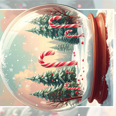 Candy Cane Forest 1000 Jigsaw Puzzle 3D Modell