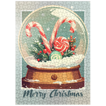 puzzleplate Candy Canes 500 Jigsaw Puzzle