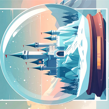 Ice Castle 1000 Jigsaw Puzzle 3D Modell