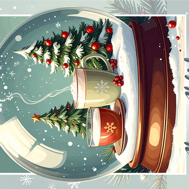 Holiday Coffee & Cocoa 1000 Jigsaw Puzzle 3D Modell