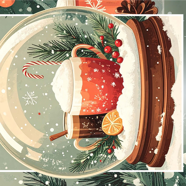 Cozy Holiday Cocoa 1000 Jigsaw Puzzle 3D Modell