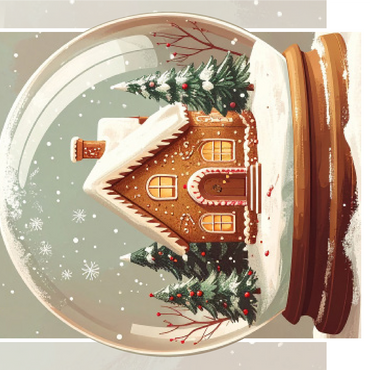 Gingerbread House 1000 Jigsaw Puzzle 3D Modell