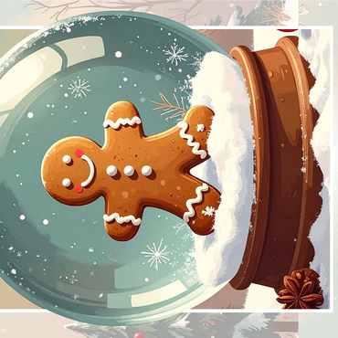 Gingerbread Man 1000 Jigsaw Puzzle 3D Modell