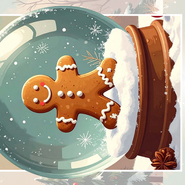 Gingerbread Man 500 Jigsaw Puzzle 3D Modell