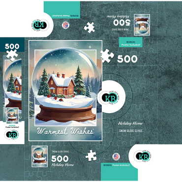 Holiday Home 500 Jigsaw Puzzle box 3D Modell