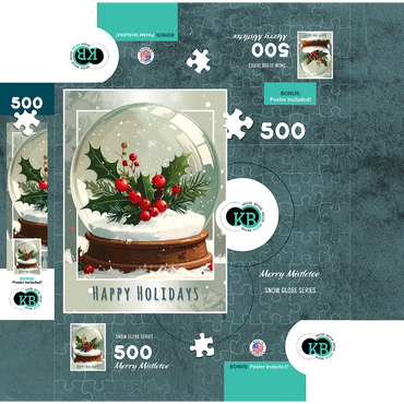 Merry Mistletoe 500 Jigsaw Puzzle box 3D Modell