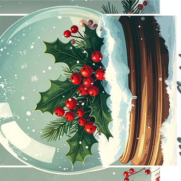 Mistletoe & Holly 1000 Jigsaw Puzzle 3D Modell