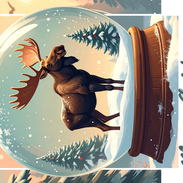 Merry Christmoose 500 Jigsaw Puzzle 3D Modell