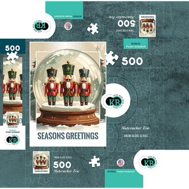 Nutcracker Trio 500 Jigsaw Puzzle box 3D Modell