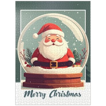 puzzleplate Holly Jolly Santa 1000 Jigsaw Puzzle