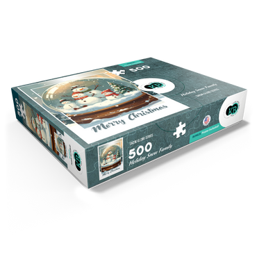 Holiday Snow Family 500 Jigsaw Puzzle box view1