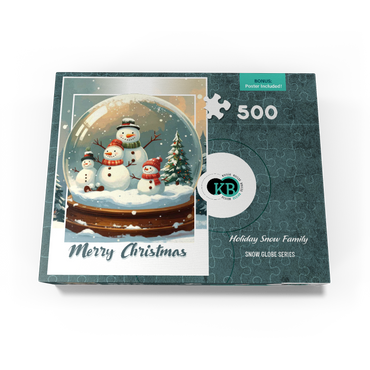 Holiday Snow Family 500 Jigsaw Puzzle box view3