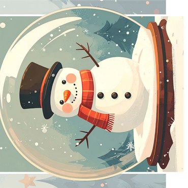 Jolly Snowman 1000 Jigsaw Puzzle 3D Modell