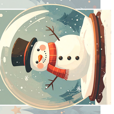 Jolly Snowman 500 Jigsaw Puzzle 3D Modell