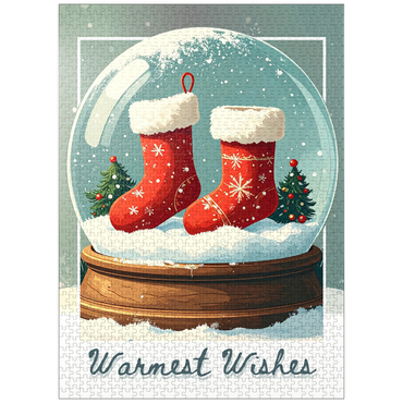 puzzleplate Christmas Stockings 1000 Jigsaw Puzzle