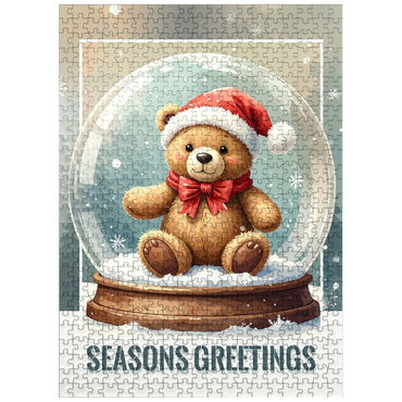 puzzleplate Christmas Teddy Bear 500 Jigsaw Puzzle