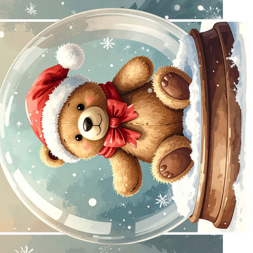 Christmas Teddy Bear 500 Jigsaw Puzzle 3D Modell
