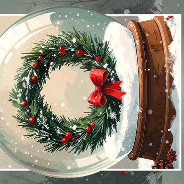 Holiday Wreath 500 Jigsaw Puzzle 3D Modell