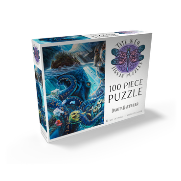 The Wrath of What Lies Beneath Octopus - Dakota Daetwiler 100 Jigsaw Puzzle box view2