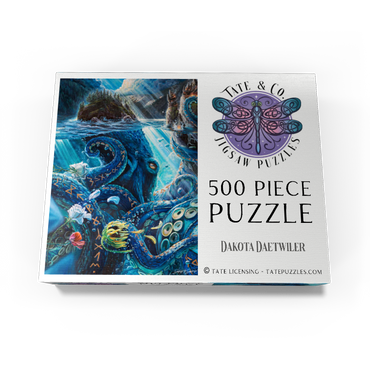 The Wrath of What Lies Beneath Octopus - Dakota Daetwiler 500 Jigsaw Puzzle box view3