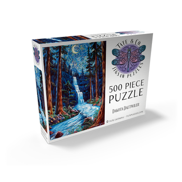 Redwood Starry Night Waterfall - Dakota Daetwiler 500 Jigsaw Puzzle box view2