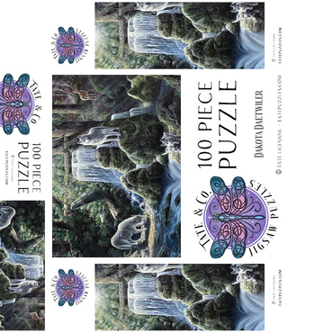 Spirits, Wolves, & Hidden Animals - Dakota Daetwiler 100 Jigsaw Puzzle box 3D Modell