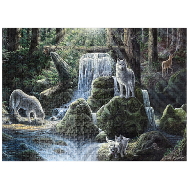puzzleplate Spirits, Wolves, & Hidden Animals - Dakota Daetwiler 500 Jigsaw Puzzle