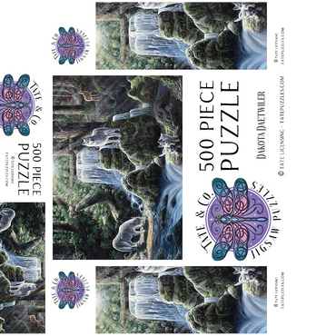 Spirits, Wolves, & Hidden Animals - Dakota Daetwiler 500 Jigsaw Puzzle box 3D Modell