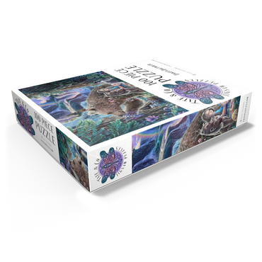 Inner Peace Brown Bears at waterfall - Dakota Daetwiler 100 Jigsaw Puzzle box view1