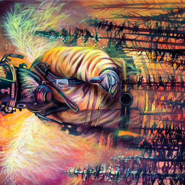 Hero Firefighter, first responders - Dakota Daetwiler 1000 Jigsaw Puzzle 3D Modell