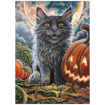 puzzleplate Spooky Kitty, Black Cat Halloween - Dakota Daetwiler 1000 Jigsaw Puzzle