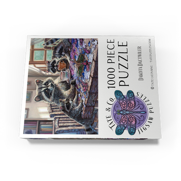 Raccoon family Time - Dakota Daetwiler 1000 Jigsaw Puzzle box view3